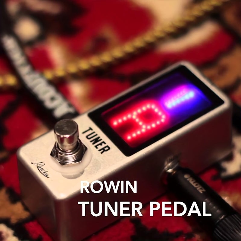 IOppWin Rowin LT-910 Chromatic Tuner Pedal - Ultra-Precise Strobe Mode (±0.1% Accuracy), LED Display, True Bypass, Compact Metal Design (DC 9V Powered, Adapter not Included) - Image 4